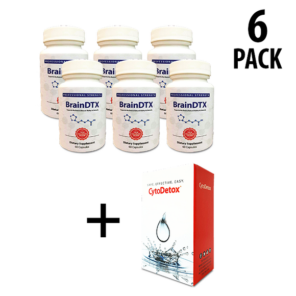 BrainDTX 6-Pack PLUS 1 FREE CytoDetox® Bonus